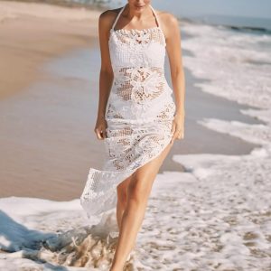Ocean Lace Cover-Up Dress